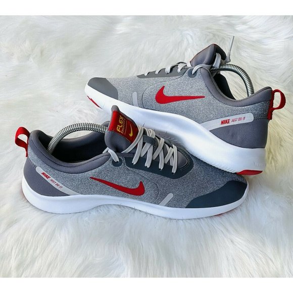 Nike Flex Experience Rn 8 Sneakers Red & Grey Mens 8 Womens 9.5 Running Shoes - Picture 2 of 12